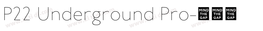 P22 Underground Pro字体转换 P22 Underground Pro字体转换